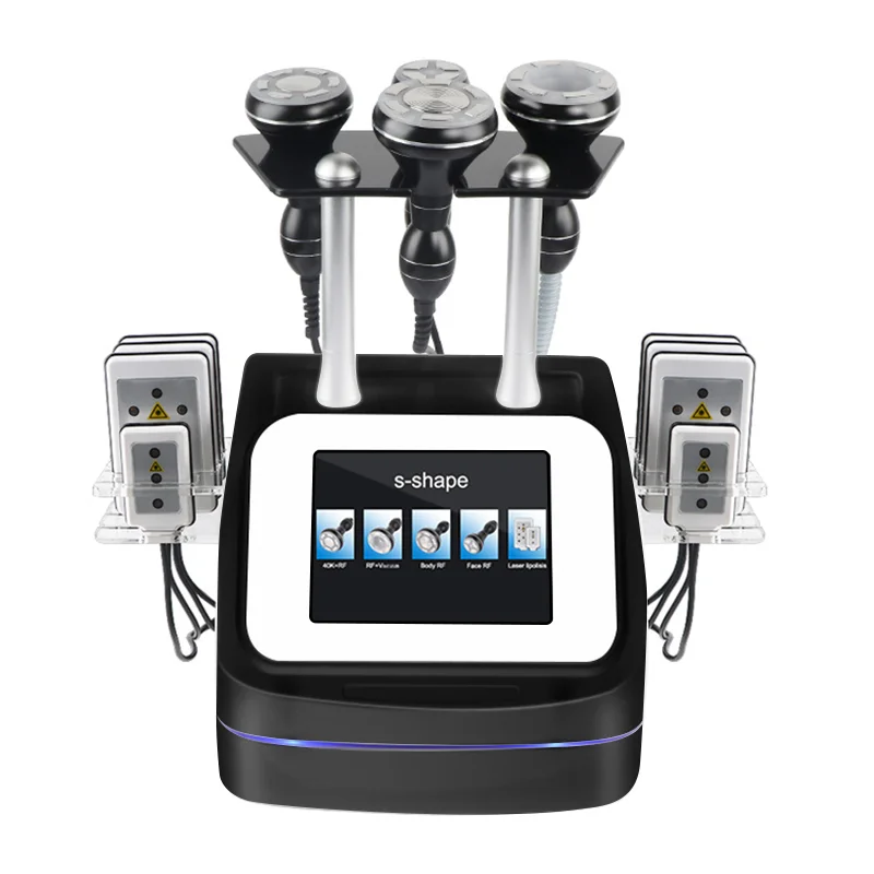 

Portable RF vortex 40k lipo lase pad 5 in 1 ultrasonic vacuum cavitation lipolaser body radio frequency beauty slimming machine