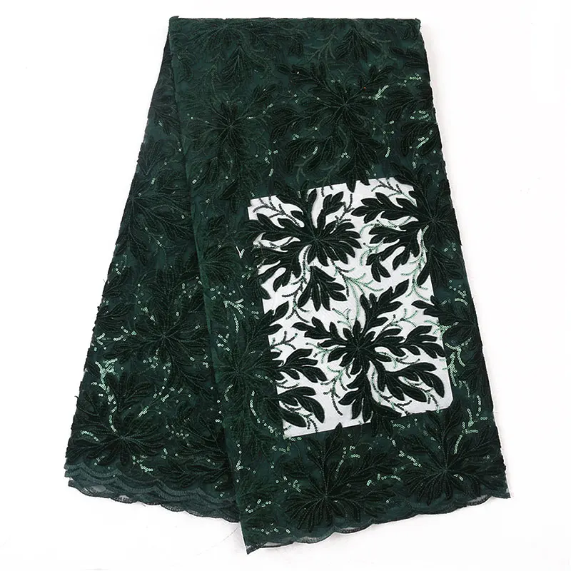 2019 lace fabrics dubai embroidered net lace fabric african tulle lace