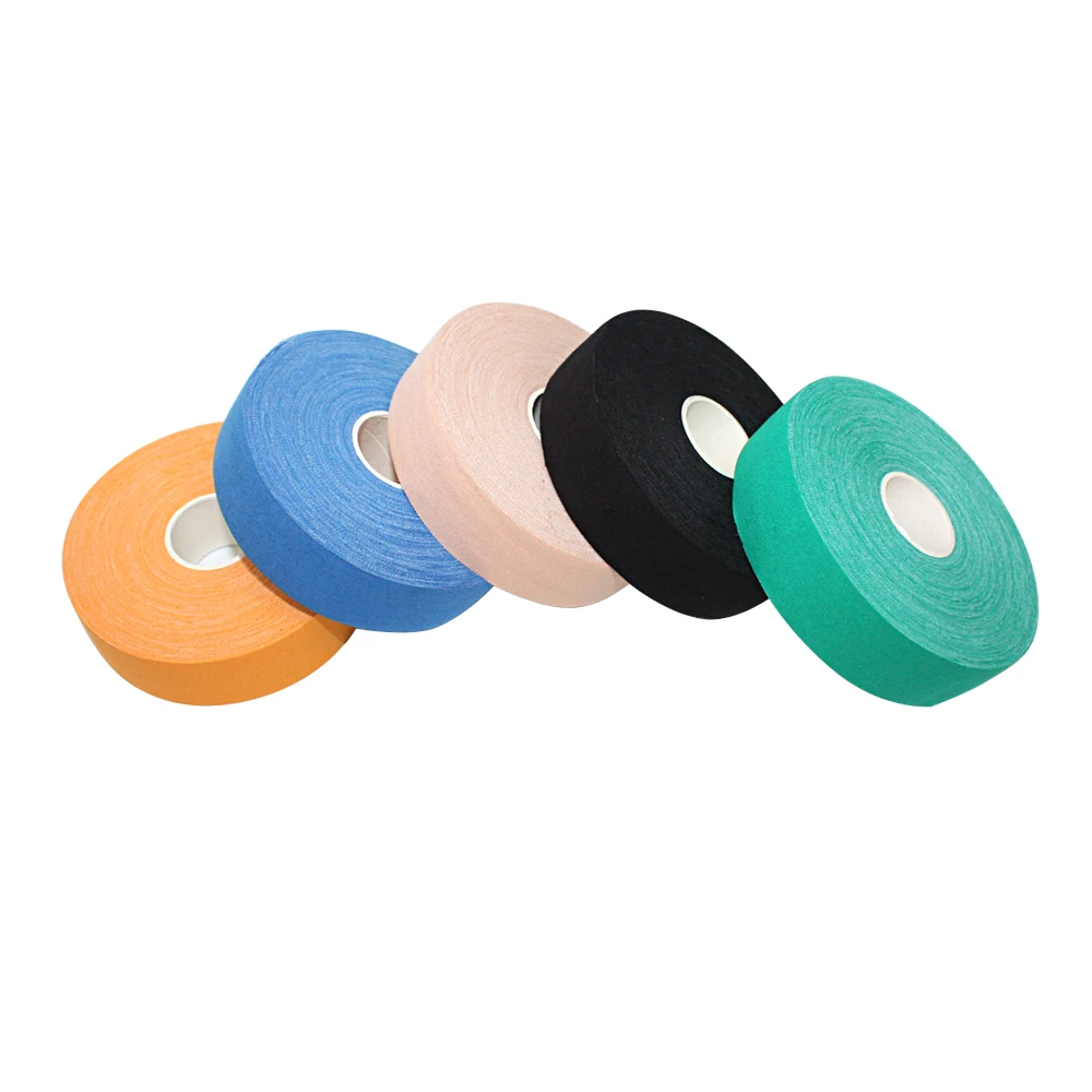 

Wholesale CE Certified Hockey Tape Custom Logo Cloth Adhesive Ice Field Hockey Stick Grip Tape, Black/skin/green/blue/orange/custom