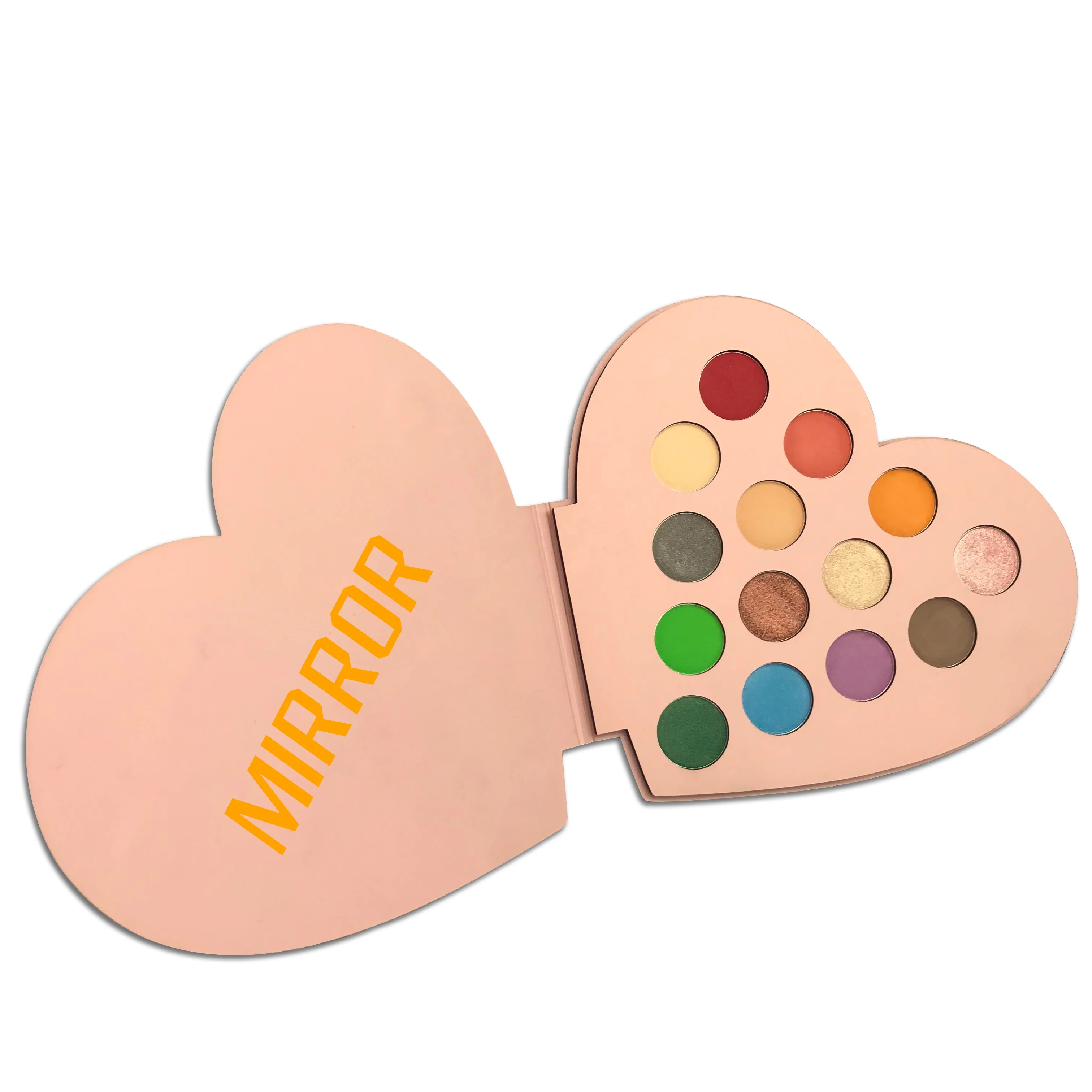 

Private Label Pink 14 Color Valentine Pallet Heart Shape Eyeshadow Palette