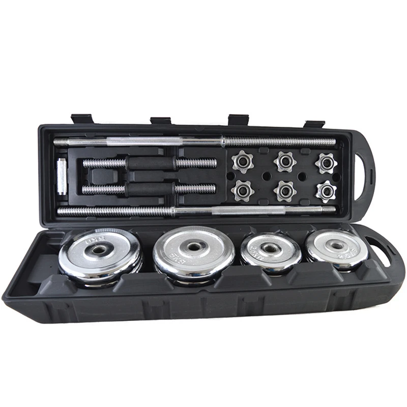 

Hot Sale High Quality Body Building Training Fitness Adjustable Barbell Dumbbell Set