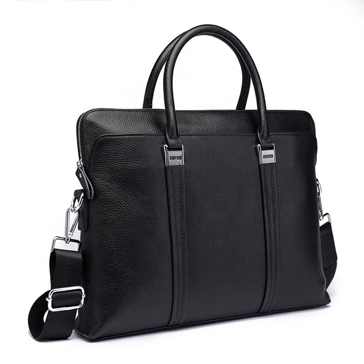 

Men Genuine Leather Simple Office Maletas Business Briefcase 15.6" Laptop Case Attache Portfolio Bag Maletin Messenger Bag 9161