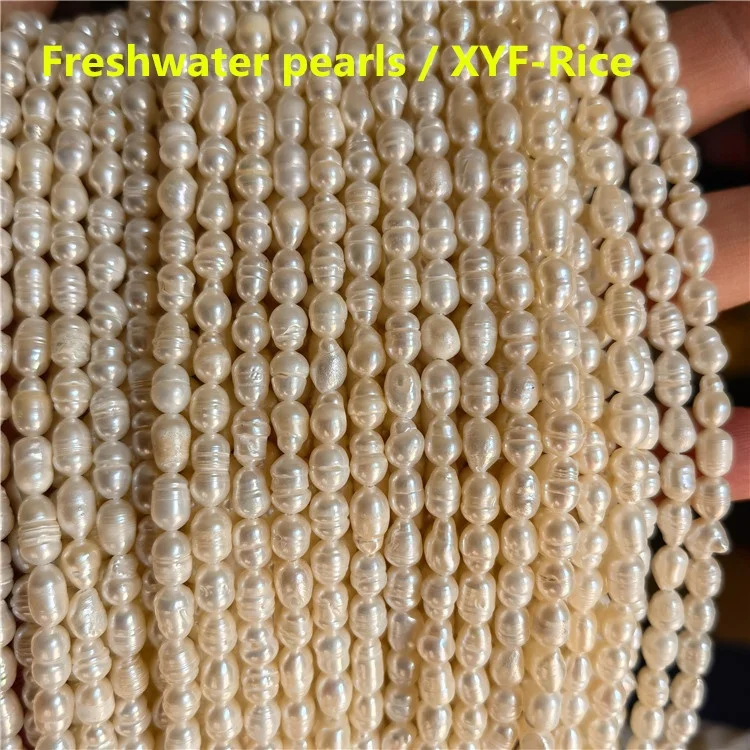 

7-8,8-9mm bottom potato round rice-shaped loose beads natural freshwater pearls