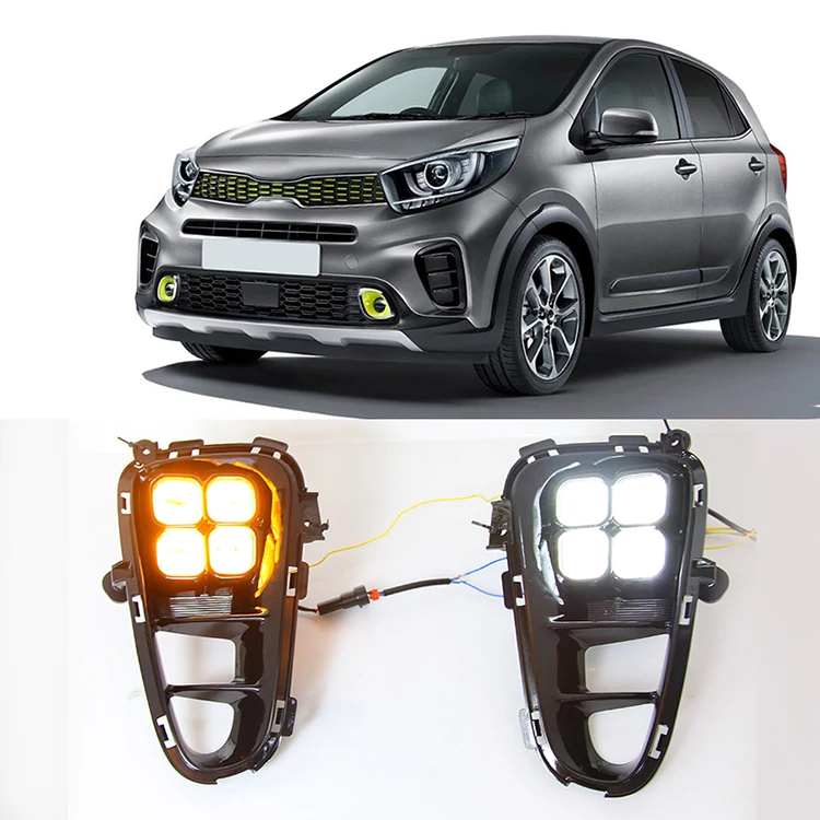 Keen New Style Car Led Daytime Running Light For 2018 2019 2020 Kia Rio