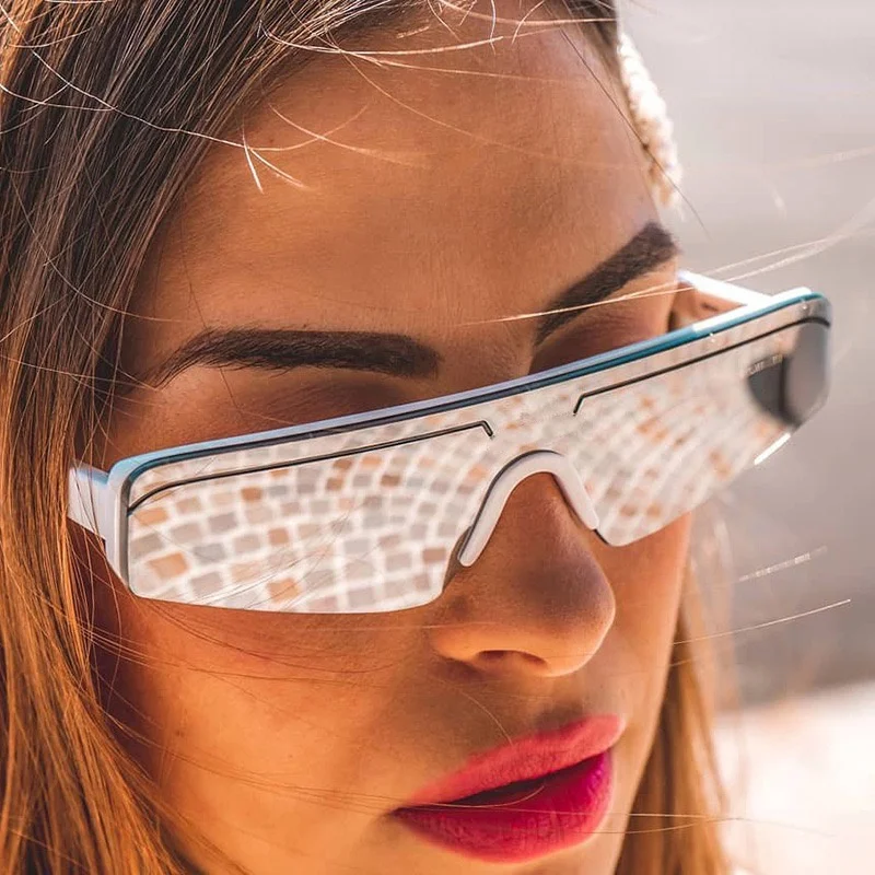 

Luxury design sun shades UV400 women tiny rectangle cat eye mirrored branded small fashion sunglasses 2020