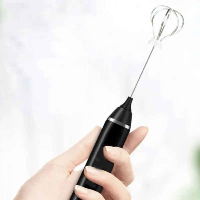 

stainless steel hand milk frother ,NAYgx handheld milk frother set, Black/white