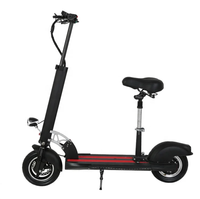 

[UK STOCK]48V 500W Electric Scooter 10 inch Motor Wheel 10AH Lithium Battery Adults with Seat E Scooter Folding Electrico Adulto
