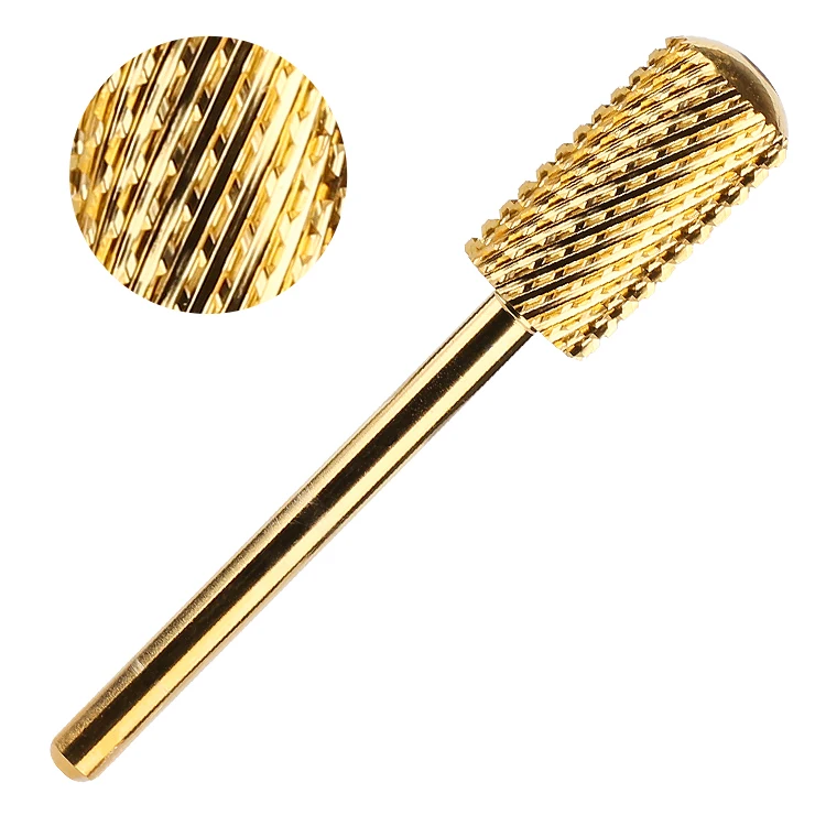 

Large Barrel Smooth Safety Bits 4xc Cuticle e File Tungsten Carbide Nails Drill Bits For Nails Pedicure Manicure Nail Drill Bit