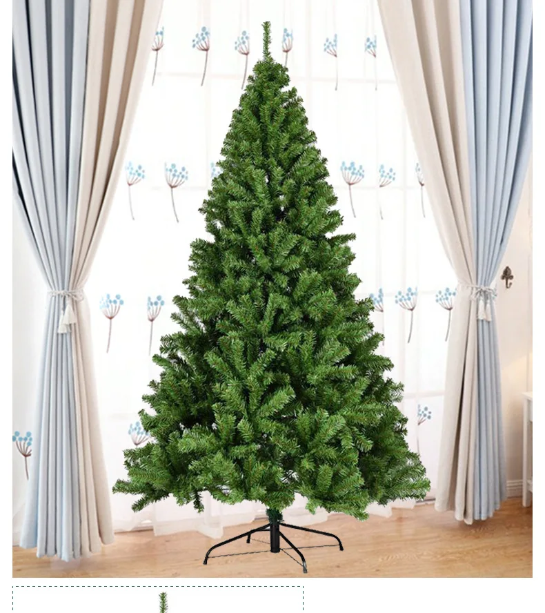 

AF5001 Wholesale Home Christmas Decoration 7.5FT 4.3FT Christmas Tree Artificial PVC And PE Christmas Tree