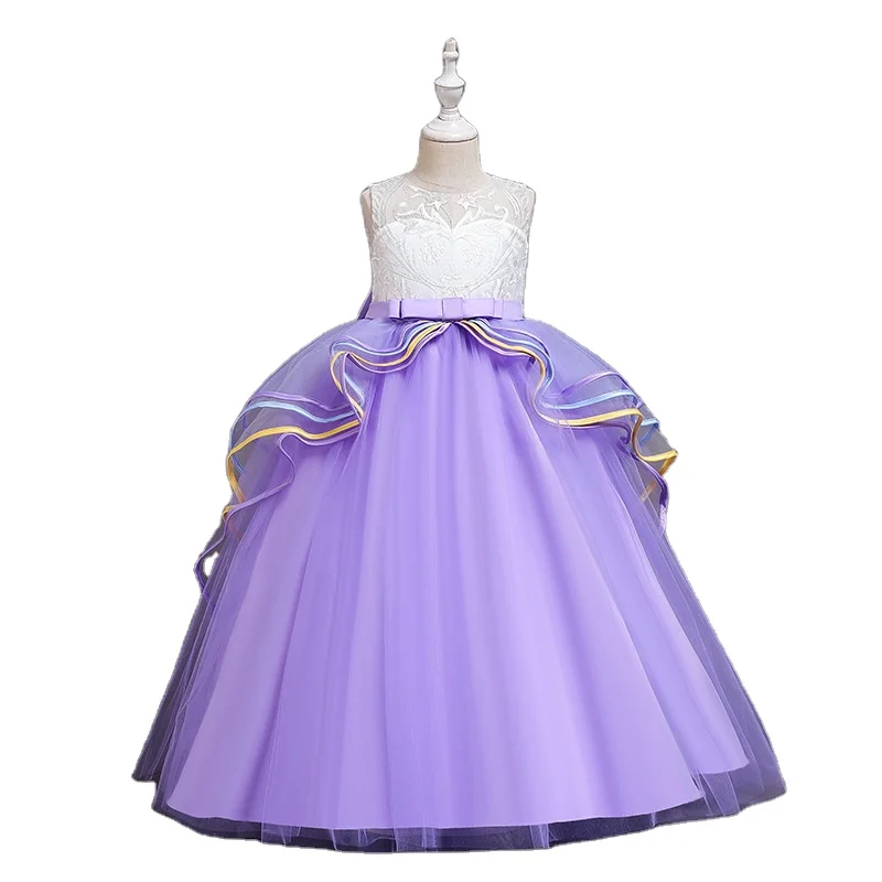 

2021 New Exquisite Unicorn Costume Banquet Children's Dress Trend Multilayer Girls' Clothing