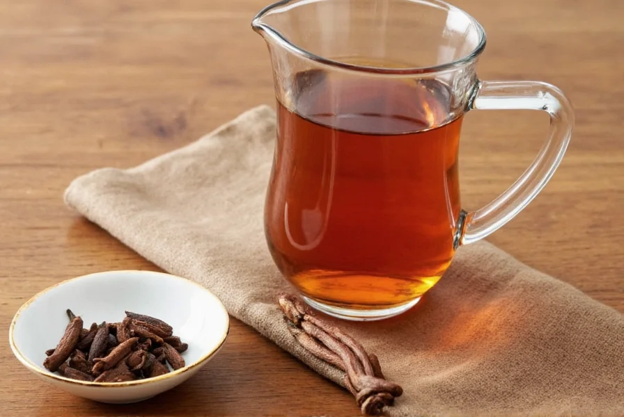 Clove tea variations with ginger and cinnamon ingredients