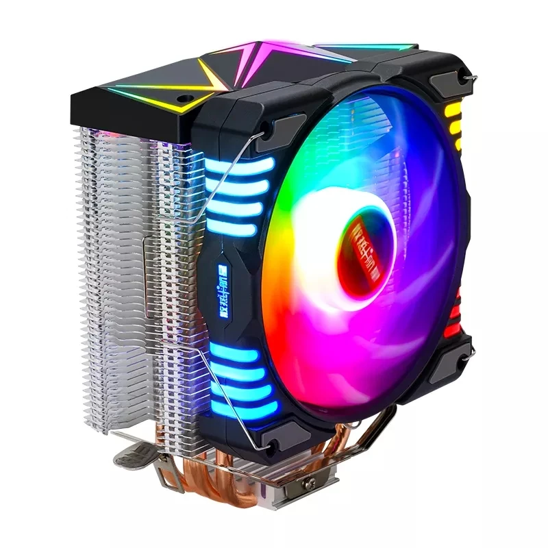 

New 90mm CPU cooler RGB fan LGA 115x 1200 series computer cooling fan CPU mute cooler rgb fan cpu cooler