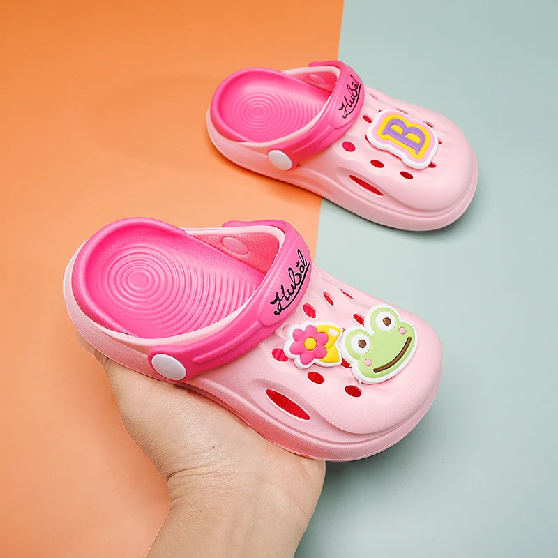 

2021 High Quality Children Garden Shoes waterproof Lightweight Kids Garden Slippers Beach Summer for Casual eva