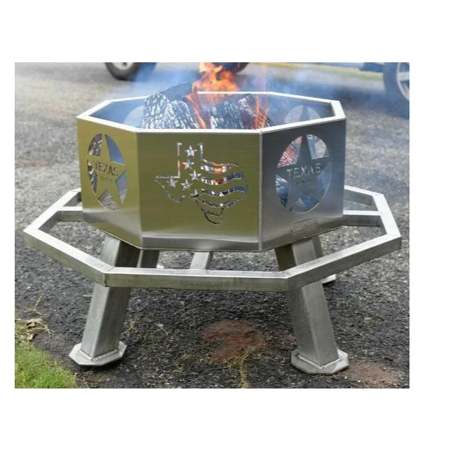 

Outdoor Fire Pit Metal Square Firepit Wood Burning for Backyard Garden Camping Picnic Bonfire with Spark Screen Cover, Rust