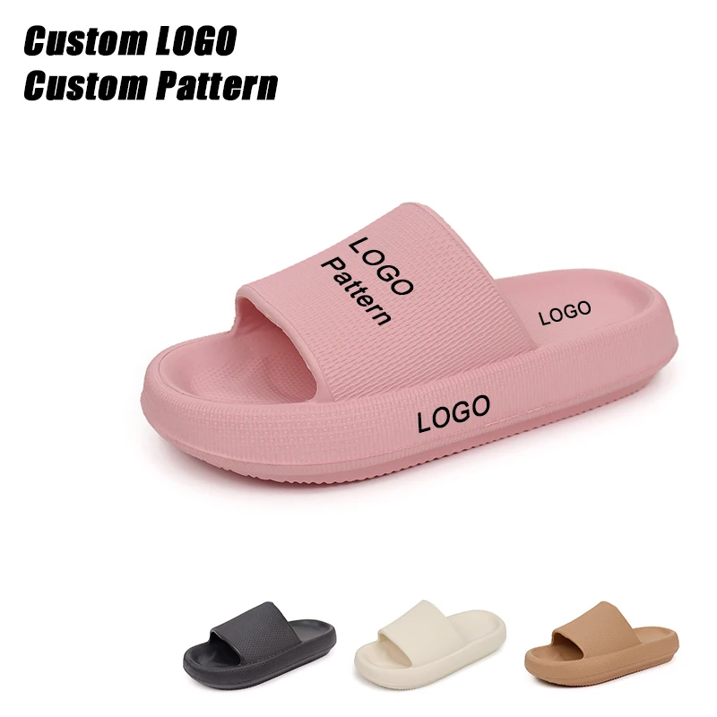 Women's Casual Platform Open Toe Light Weight Cushion Breathable Slides Autumn/Winter EVA Slides for Home Slippers