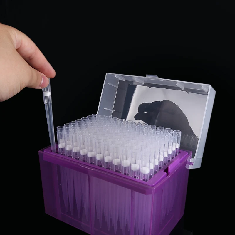 Universal pipette tip with rack