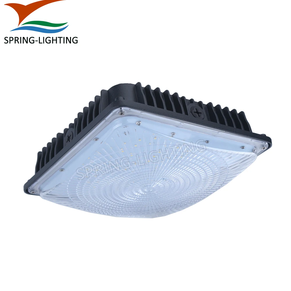 UL cUL List 347V LED Canopy Light Parking Garage Lighting Retrofit Fixture 50W 60W with Motion Sensor