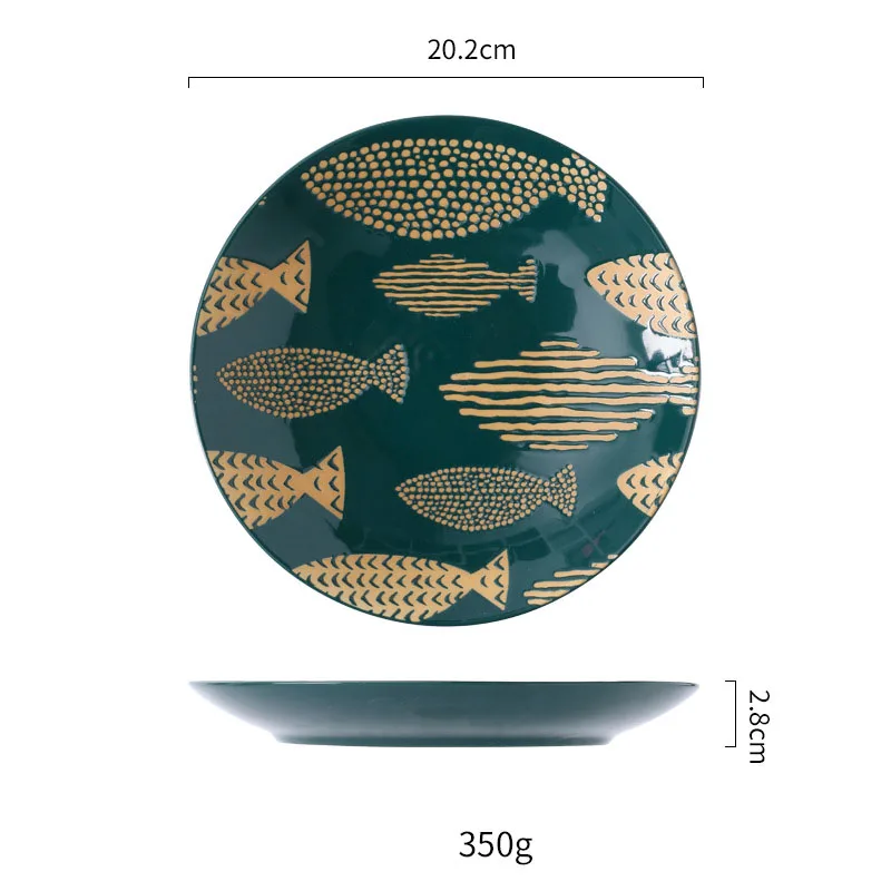 

Zogifts 8 Inch High quality ceramic salad plate dinner plate for spring summer