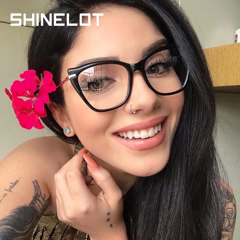 SHINELOT M1169 2020 New Product Brand Women Optical Frames Good Quality Plastic Eyeglass Frame China Manufacturers