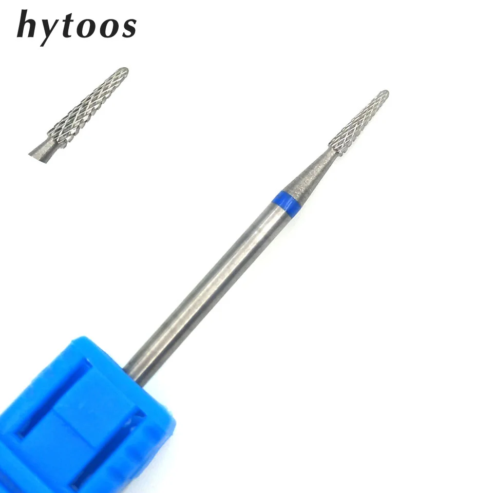 

HYTOOS Spear Tungsten Carbide Nail Drill Bit 3/32" Rotary Burr Manicure Bits Drill Accessories Nail Art Tool Gel Removal
