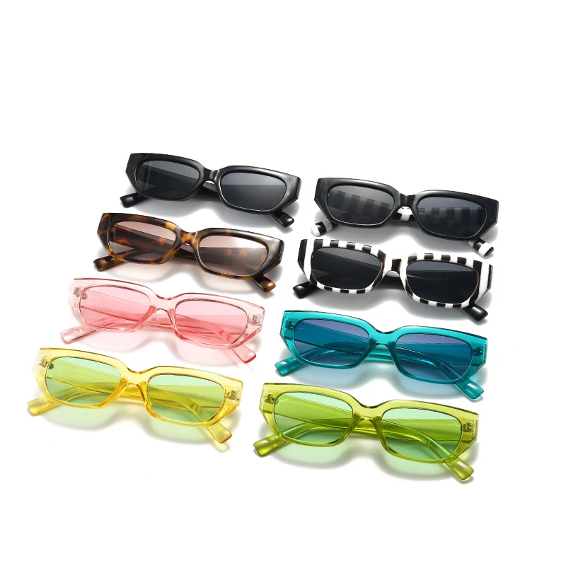 

2021 Square Sun Glasses Shades fashion retro small frame rectangular sunglasses women, Custom colors
