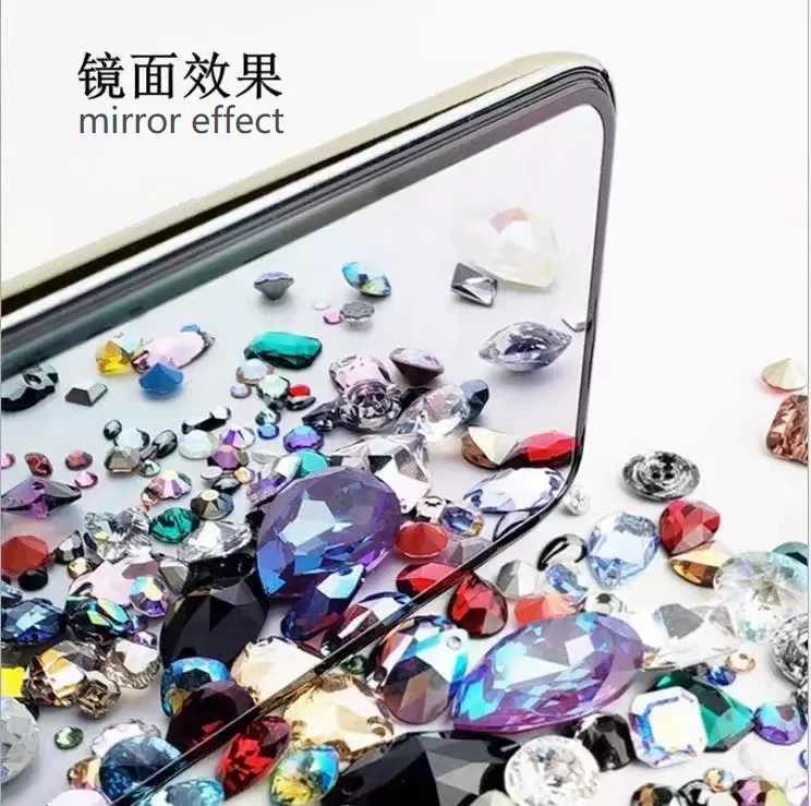 

Fashion Makeup Mirror Colorful Mobile Phone Accessories Women Tempered Glass Film for iPhone 6.1 6.7 14pro 14max 14 pro max