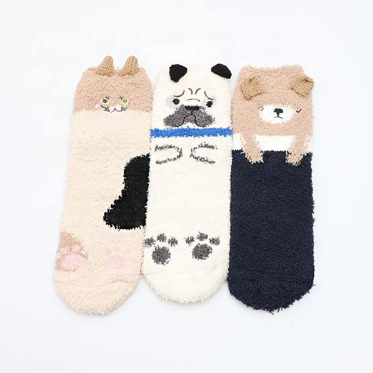 

Manufacturer Fuzzy Socks Women Girls Cute Animal Socks, Custom color