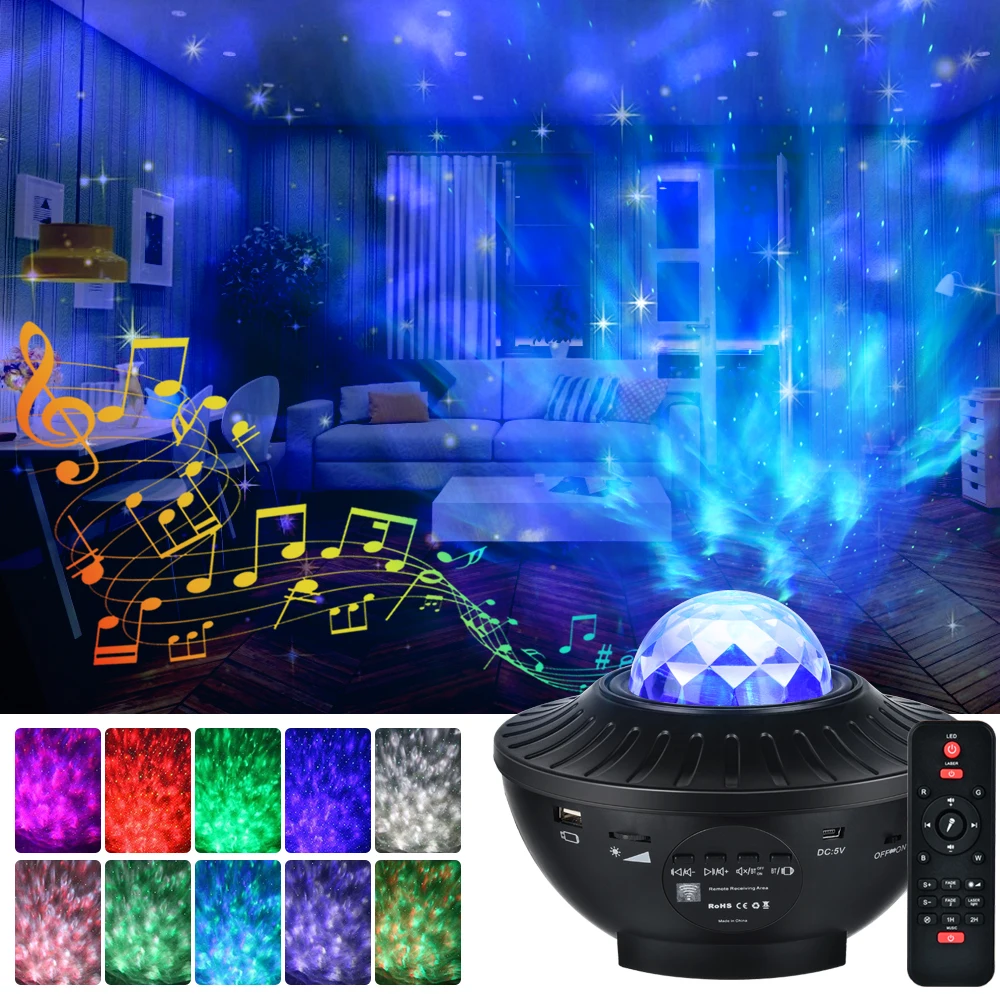 21 Lighting Modes party baby  kids  outdoor room space smart starry led galaxy christmas sky laser night light Star Projector.jpg