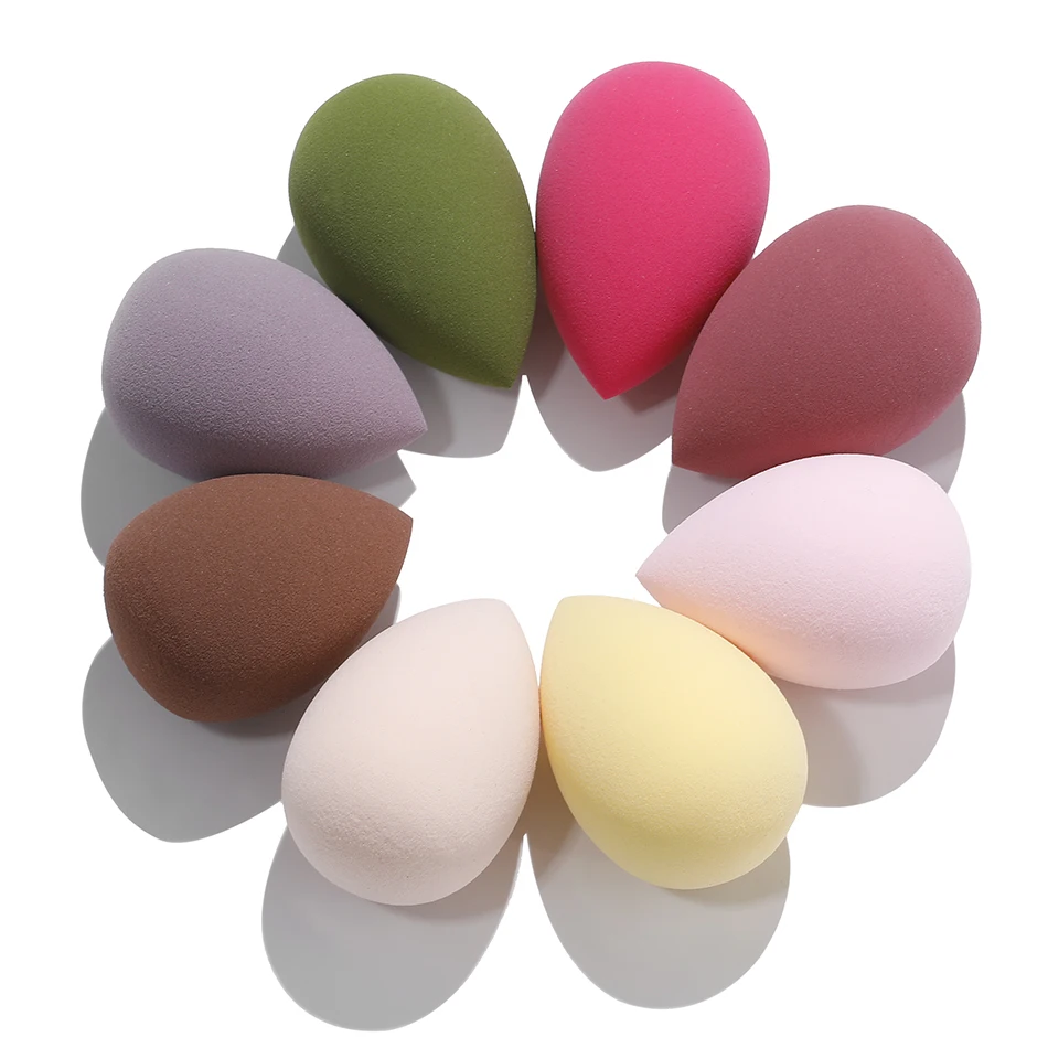 

Water drop makeup sponge makeup puff face powder BB cream cosmetic puff mixed foundation sponge puff, Pink,rose,yellow