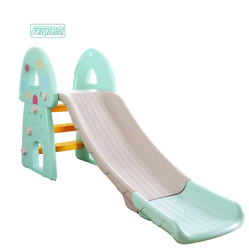 

Small new style kids outdoor plastic slide with wholesale price, Blue