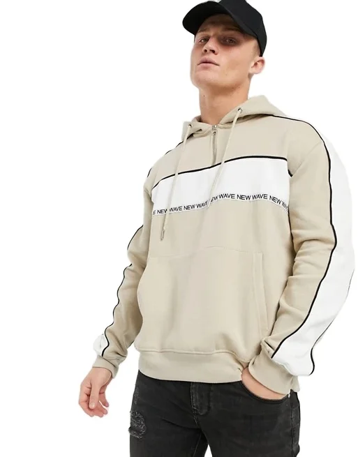 

king young Pouch pocket Ribbed trims Drawstring hood Drop shoulders New Look co-ord mmens pullover hoodies high quality casual