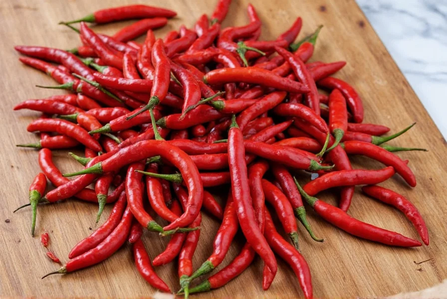Puya chili peppers stored in a glass jar