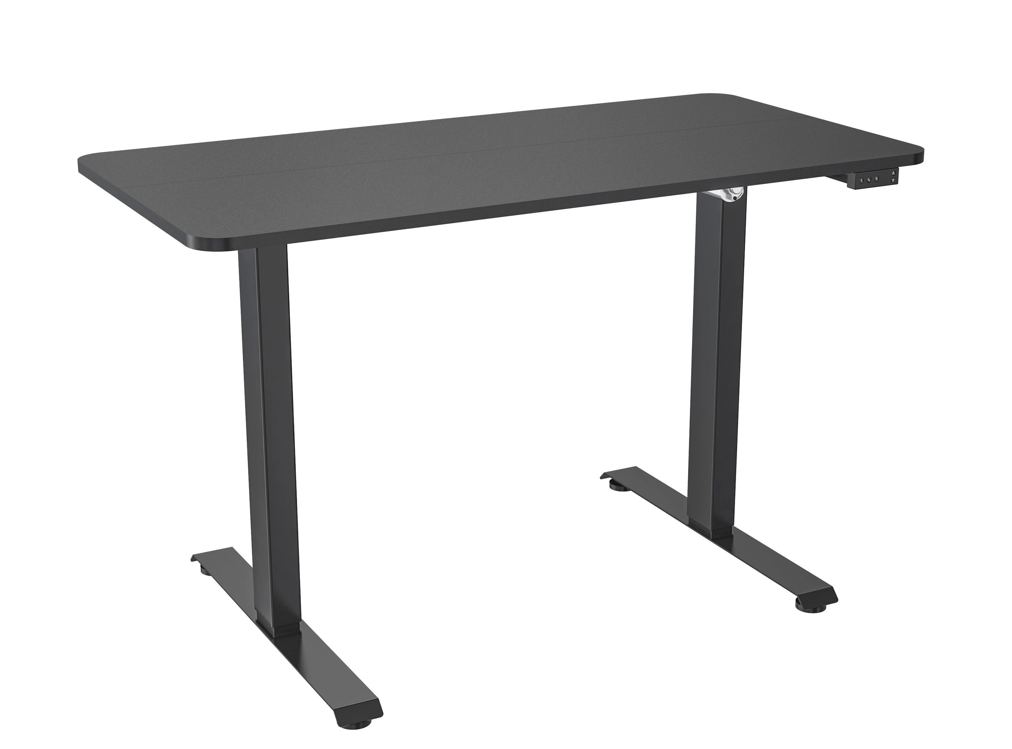 V-mounts Home Office Single Motor Sit Stand Desks I Shaped Desk Height ...