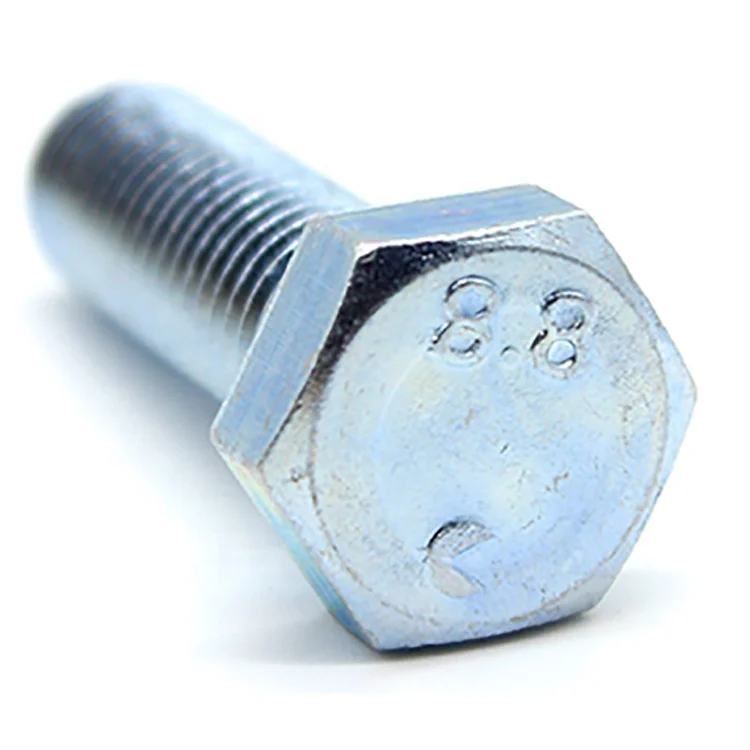 
DIN 933 Carbon Steel Galvanized Hex Bolt grade 4.8-12.9 Bolts 