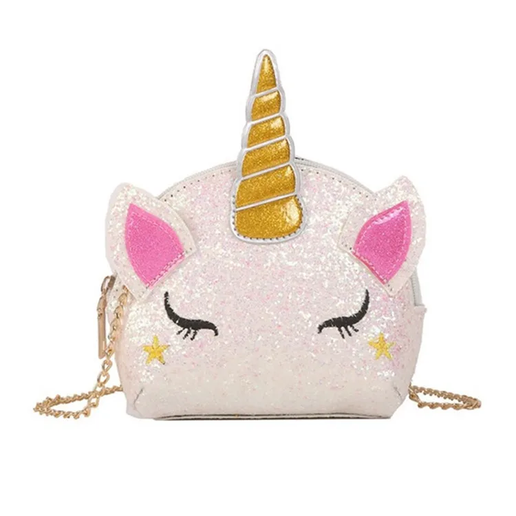 
Sequin Unicorn Chain Shoulder shopping bags for ladies hand makeup bags 