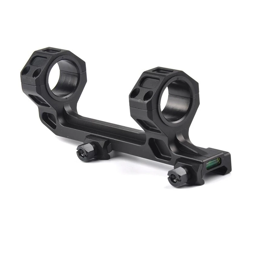 

Hunting Rifle Optics Scope Mount 25.4mm/30mm QD Rings Mount with Bubble Level fit 20mm Picatinny Rail for Tactical AR15, Black , tan
