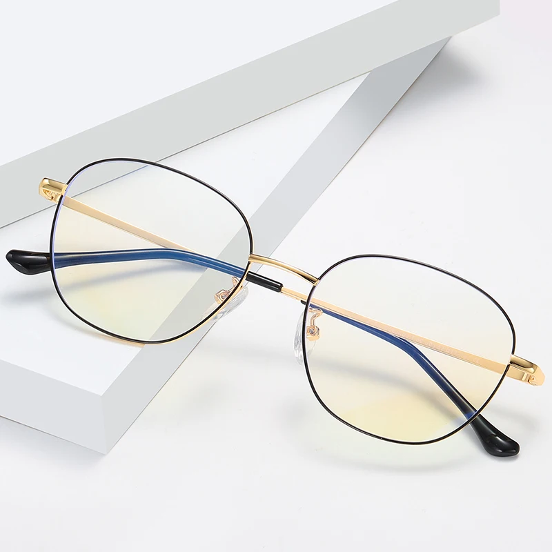 

wenzhou oem metal optical frame computer gaming anti blue light glasses