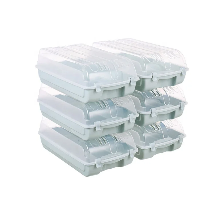 Plastic Stackable Thickened Clear Plastic Shoes Containers Sneaker