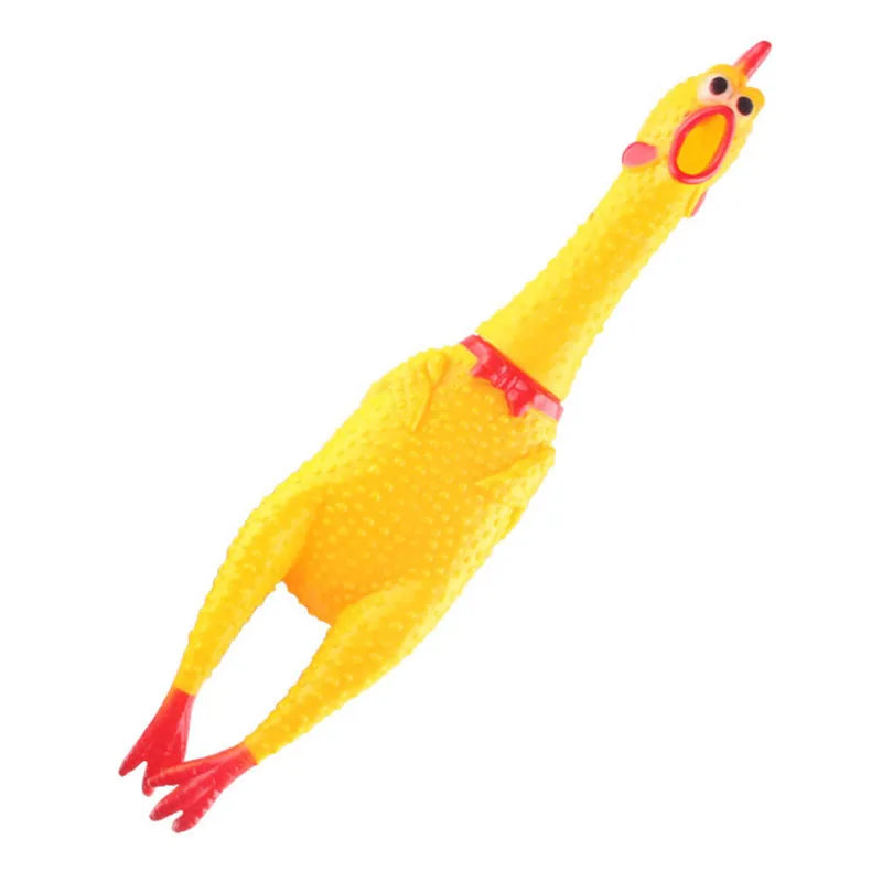 

Wholesale OEM Custom Squeaky Dog Toy Bite Resistant Chew Squeaky Pet Screaming Chicken Dog Toy, Yellow