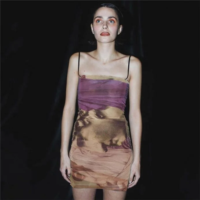 

hot sale 2021 printed bodycon slip dress mini dresses women