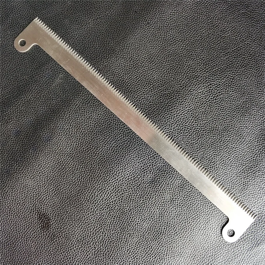 
Food industry plastic bag film cutting packaging machine serrated blades 