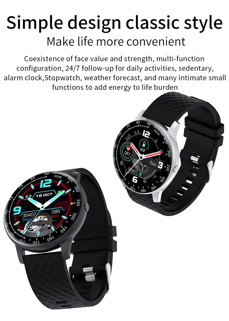 H30 Smart Watch 2020 Smart Bracelet Customizable Album Dial Full Touch Screen BT fitness watch Reloj Inteligente Smartwatch H30