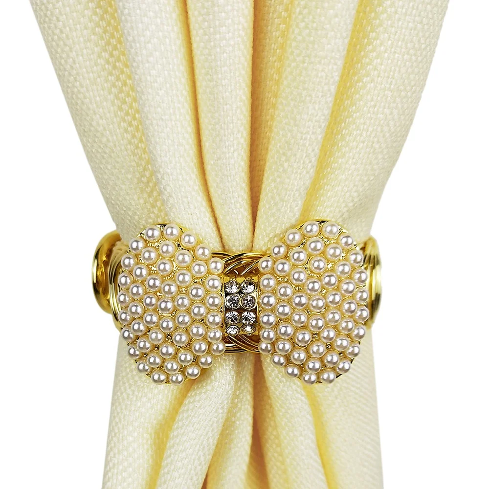 

decorative beaded curtain tiebacks embrasses de rideaux, Gold,vintage,custom color