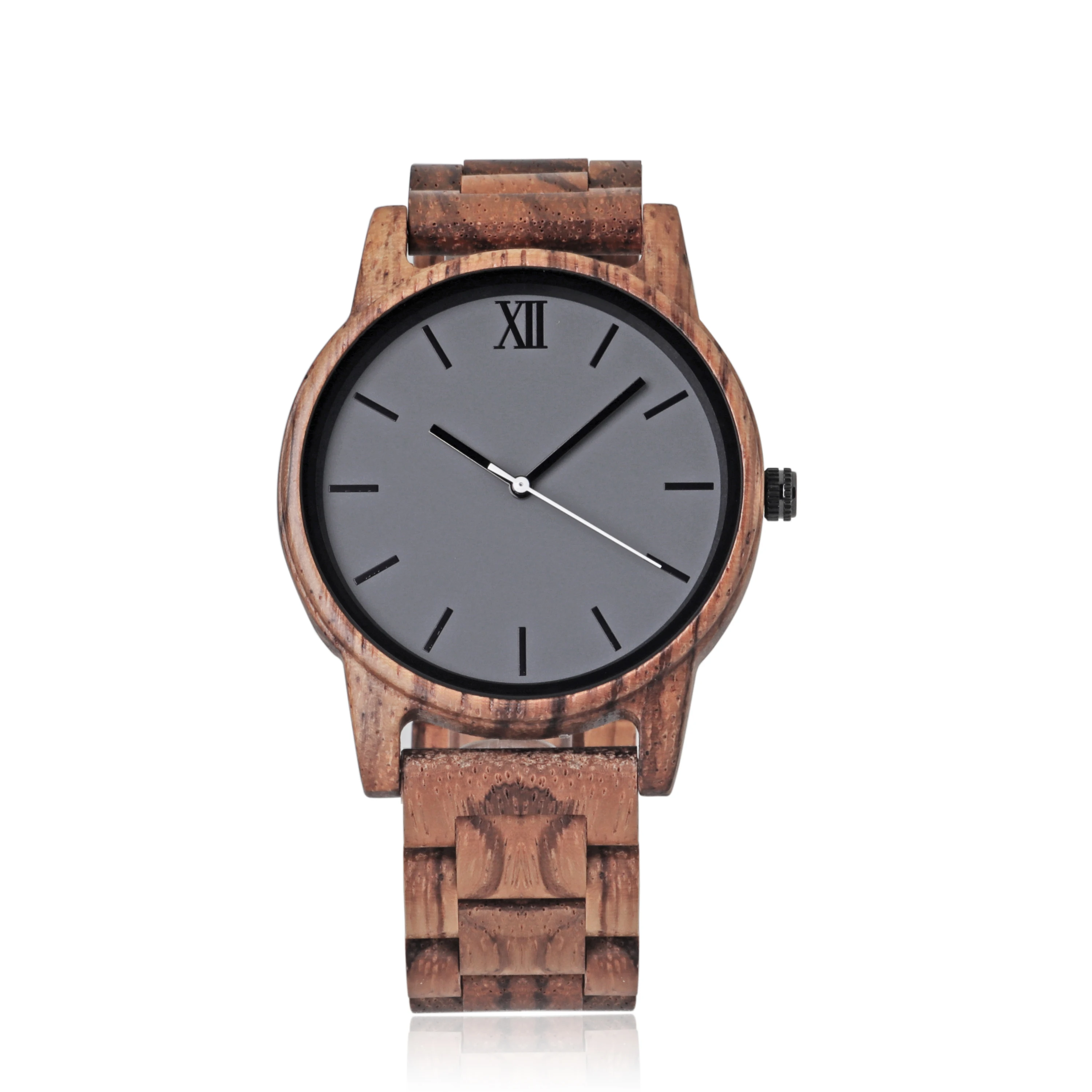 

Eco-frendly Natural Wood Zebra Wooden Quartz Watches