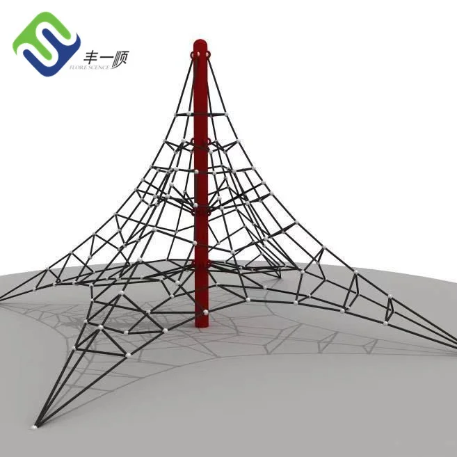 

Kids Play Equipment Outdoor Playground Climbing Rope Net Pyramid Net, Customized