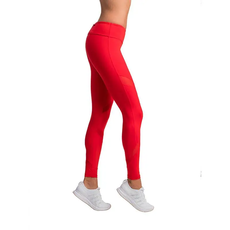 Women Hidden Zipper Red Yoga Christmas 