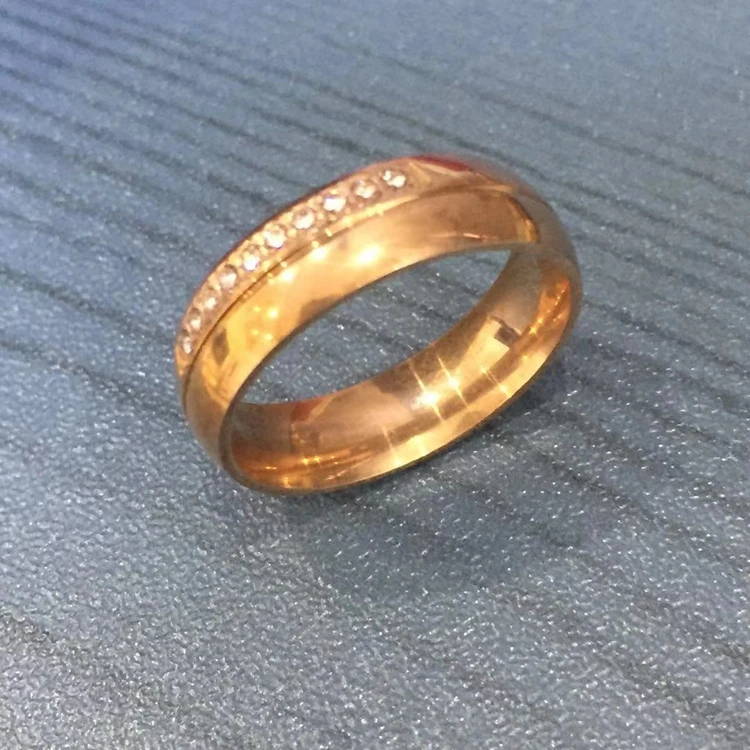 

Jialin Jewelry high quality couple 18k solid gold ring in hot sale