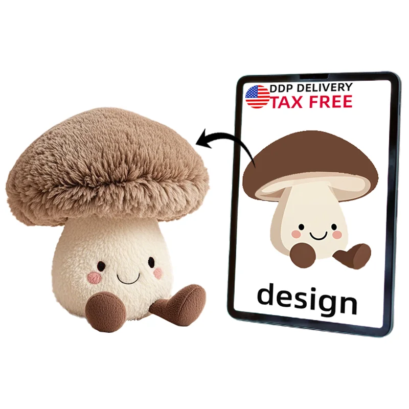 Plush Mushroom Doll Vegetable Toy