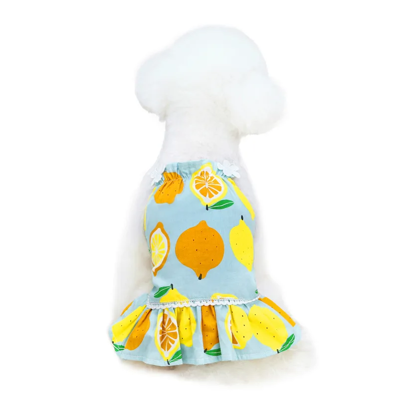 

Factory Direct Sale Lemon Orange Fruit Pet Summer Dog Clothes, As picture