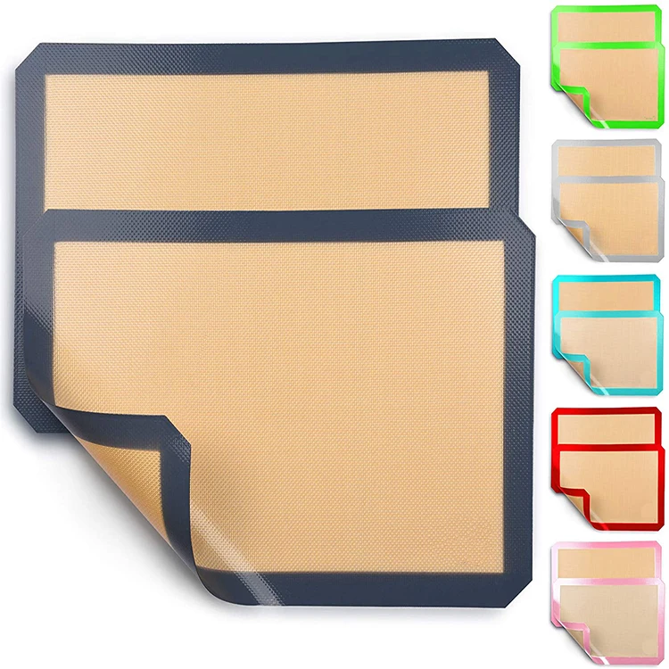 

2021 hot selling good feedback silicone baking mat with custom printing, Red,black,blue